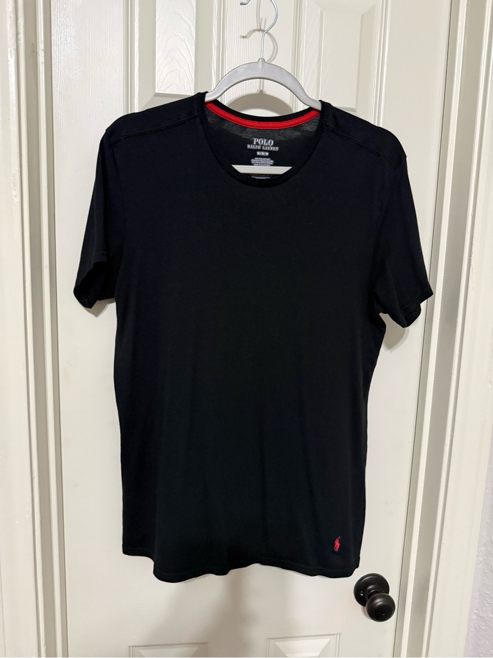 Polo by Ralph Lauren Black Tee with Red Logo
